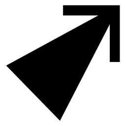 Seta do canto direito 5 Desenho PNG