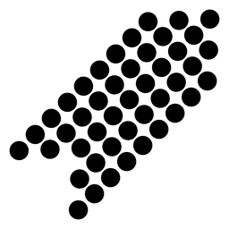 Right corner dots arrow PNG Design