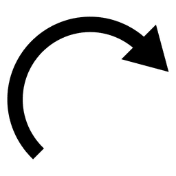 Seta de rotação para a direita Desenho PNG