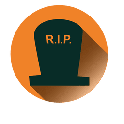 Rip lápida redonda icono 1 Diseño PNG