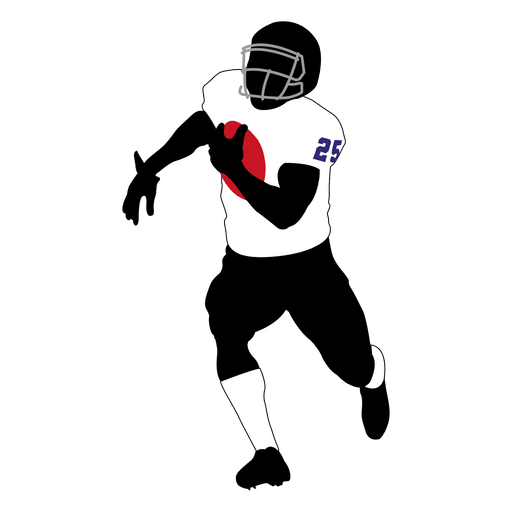 Rugby player running PNG Design