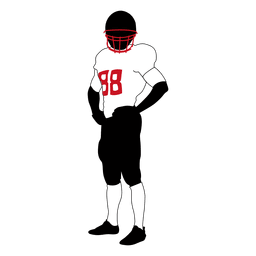 Rugby player standing 2 PNG Design