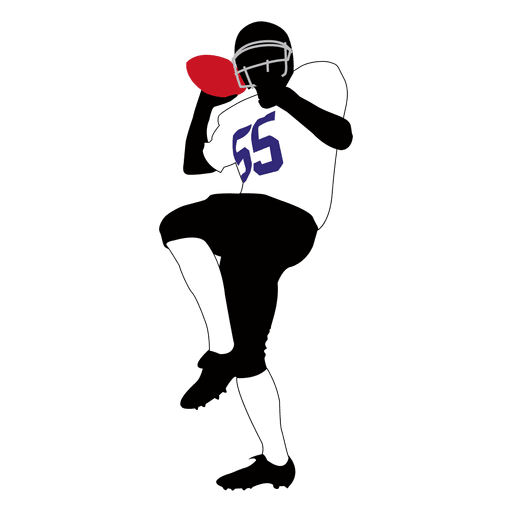 Rugby player throwing 2 PNG Design