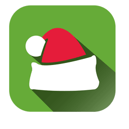 Santa cap square icon PNG Design