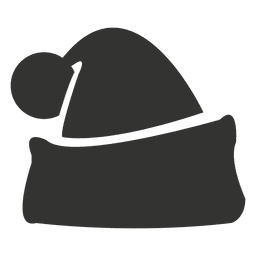 Santa claus grey hat icon PNG Design