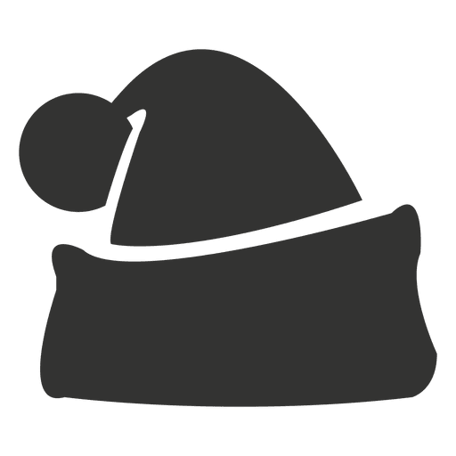 Icono de sombrero gris de santa claus