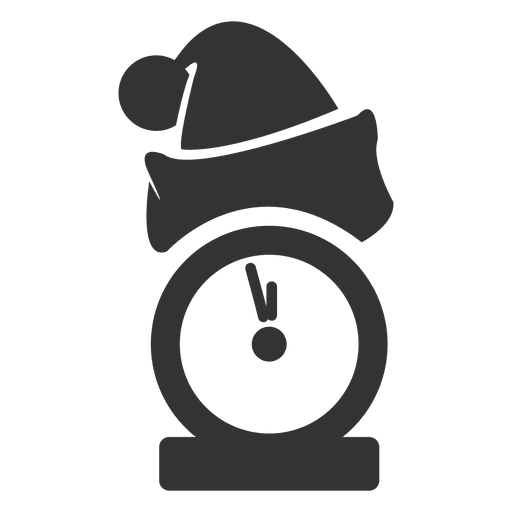 Weihnachtsm?tze Uhr Strich Symbol PNG-Design