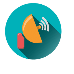 Satellitenantennenkreissymbol PNG-Design