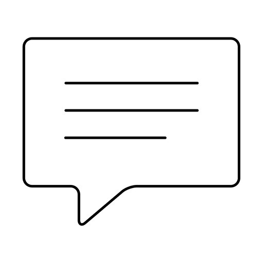 Symbol für Nachrichtenstrich senden PNG-Design
