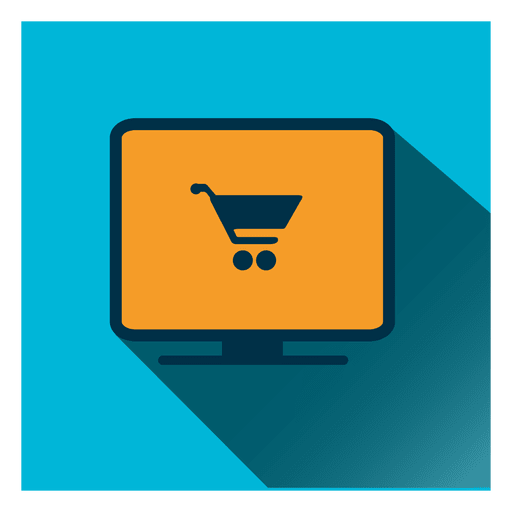 Shopping cart display icon PNG Design