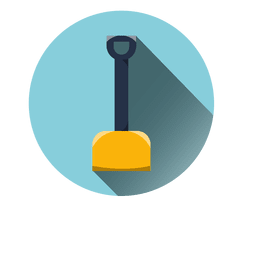Icono de pala redonda Diseño PNG