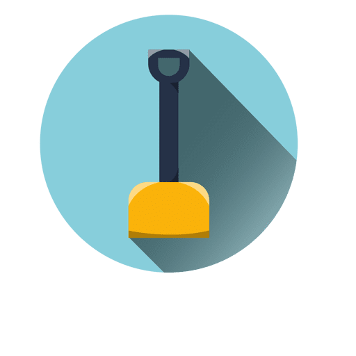 Shovel round icon PNG Design