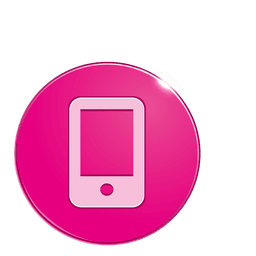 Smartphone bubble icon PNG Design
