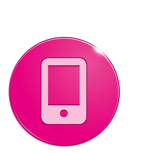 Icono de burbuja de smartphone Diseño PNG