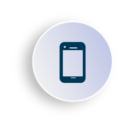 Icono de círculo de smartphone Diseño PNG