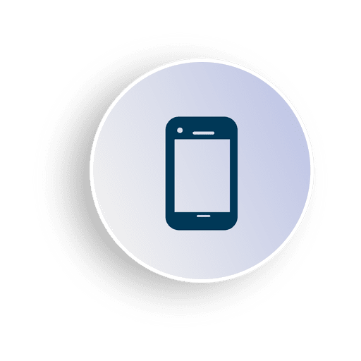 Smartphone circle icon PNG Design