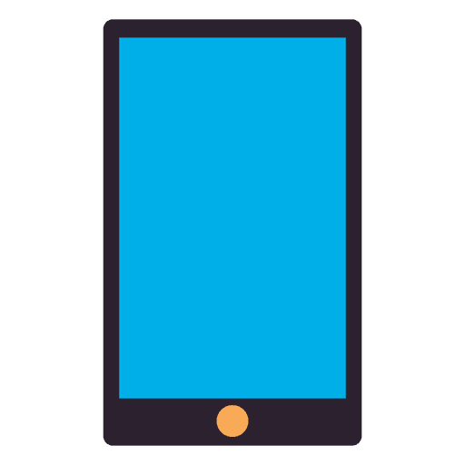 Smartphone flat icon PNG Design