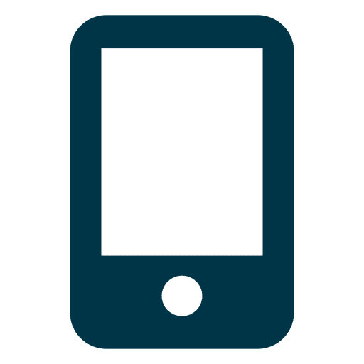 Icono plano simple smartphone Diseño PNG