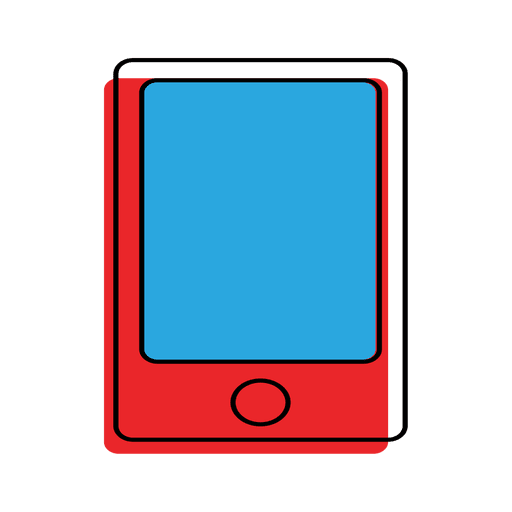 Smartphone phone message icon PNG Design