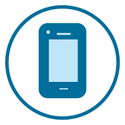 Smartphone ring icon PNG Design