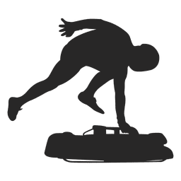 Snowboard-Silhouette PNG-Design