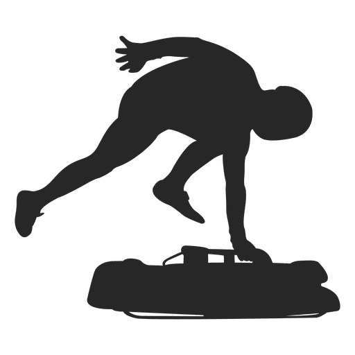 Snowboarding silhouette