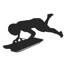 Silhueta de snowboard 1 Desenho PNG