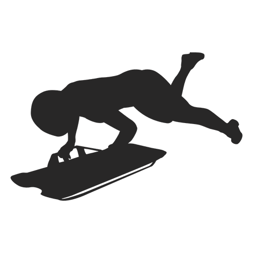 Snowboard Silhouette 1 PNG-Design