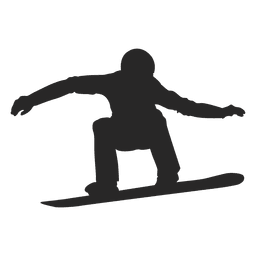 Snowboarding silhouette 2.svg Transparent PNG