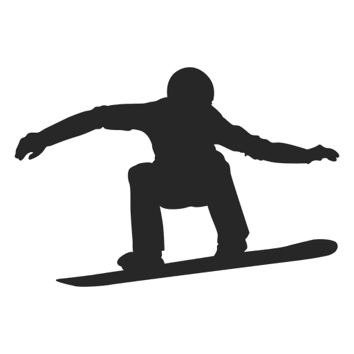 Silhueta de snowboard 2.svg Desenho PNG