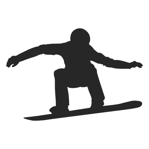 Snowboarding silhouette 2.svg PNG Design