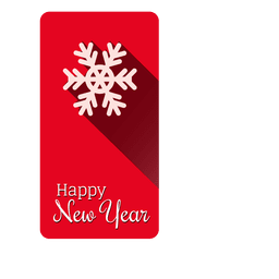 Etiqueta de navidad copo de nieve Diseño PNG