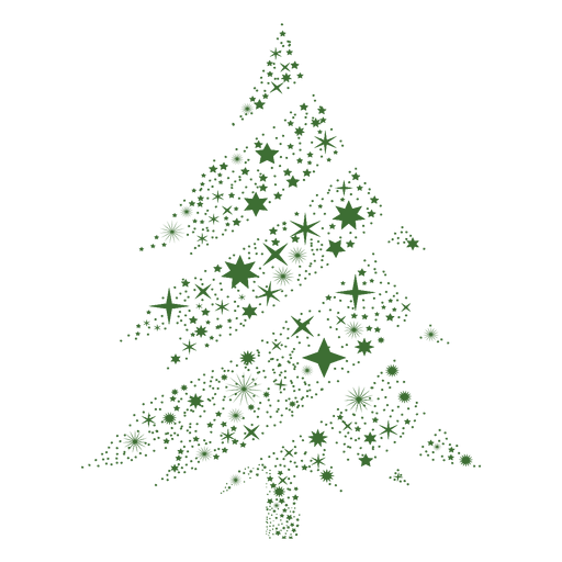 Schneeflocke Weihnachtsbaum PNG-Design