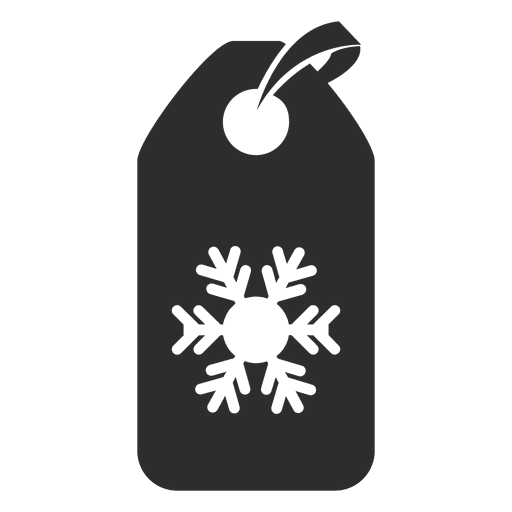 Schneeflocken-Tag-Symbol PNG-Design