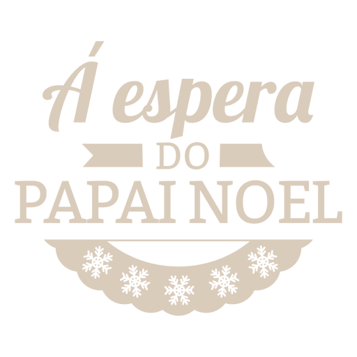 Etiqueta portuguesa de navidad copos de nieve Diseño PNG
