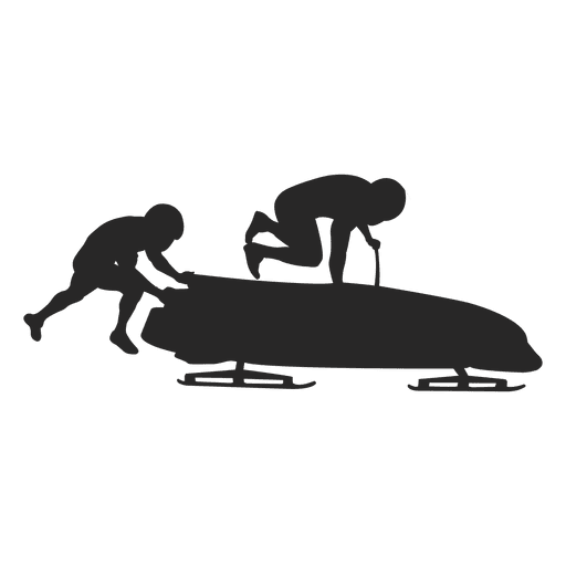 Snowmobiling silhouette PNG Design