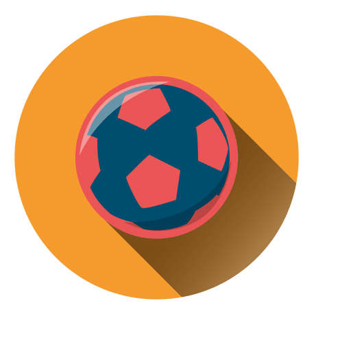 Soccer ball circle icon