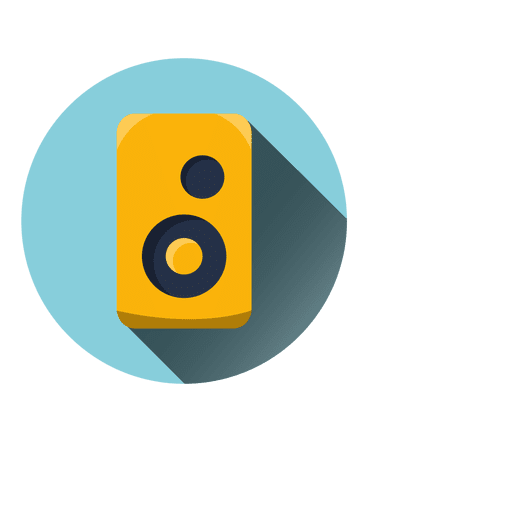 Speaker round icon Transparent PNG & SVG vector file