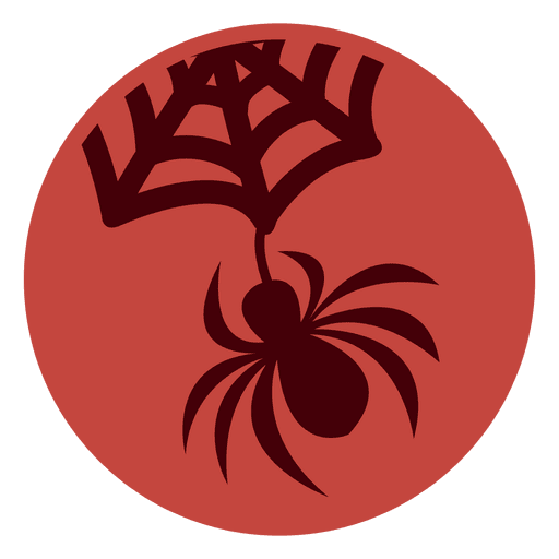 Spider circle icon PNG Design