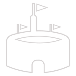 Icono del estadio Diseño PNG