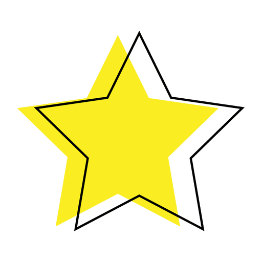 Ícone favorito de estrela Desenho PNG