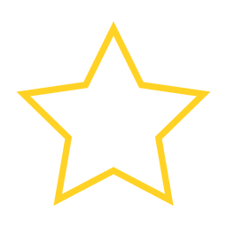 Star favorite outline icon