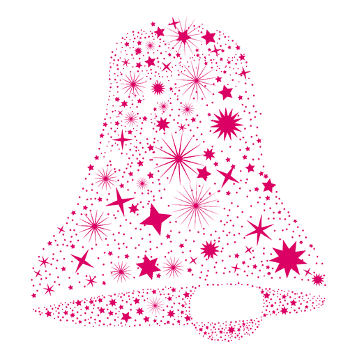 Starflakes christmas bell PNG Design
