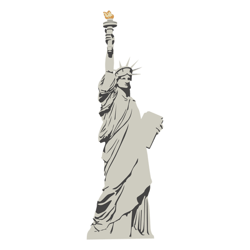 Diseño PNG Y SVG De Estatua De Dibujos Animados De La Libertad Para  Camisetas