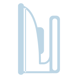 Steam iron line icon Transparent PNG