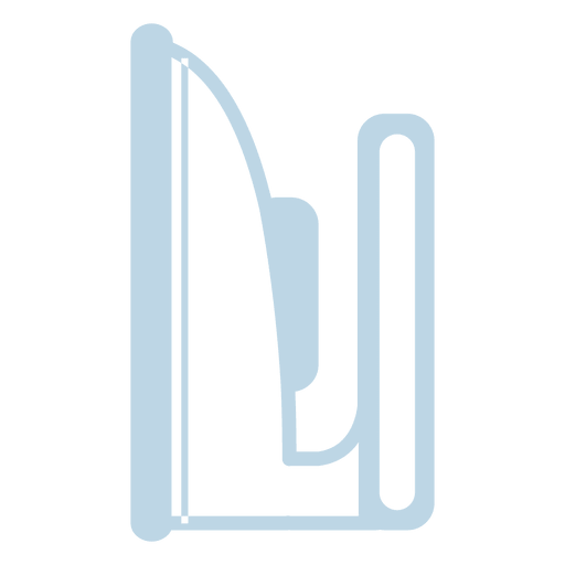Steam iron line icon PNG Design