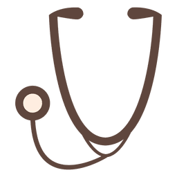 Stethoskop-Symbol-Silhouette PNG-Design
