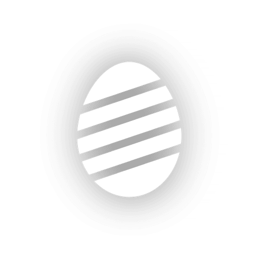 Striped egg PNG Design