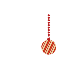 Gestreifte Kugel PNG-Design