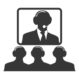 Tela da equipe de suporte Desenho PNG